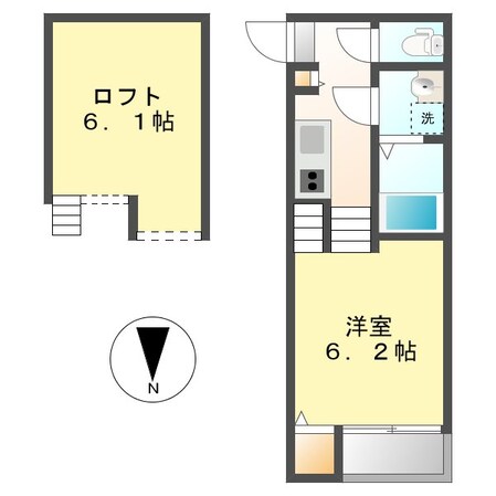 ハーモニーテラス則武新町の物件間取画像